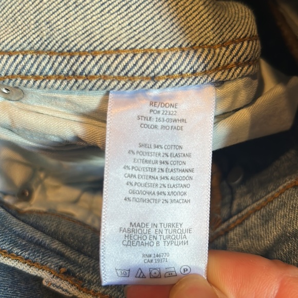 NWT RE/DONE 90’s high rise loose jeans in rio fade size 27 - Picture 15 of 16